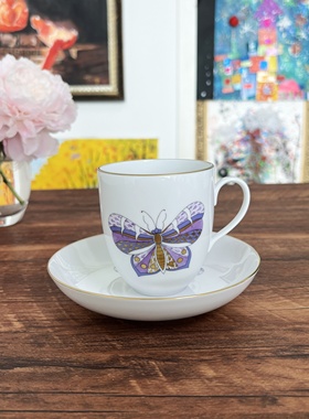 现货 手绘珍藏 Herend 赫伦硬质细瓷咖啡杯碟匈牙利 下午茶茶具