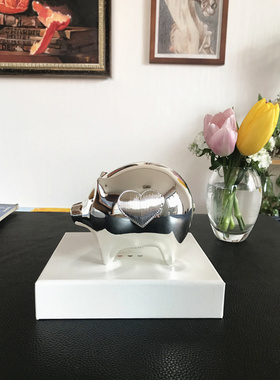 wedgwood镀银存钱罐家用