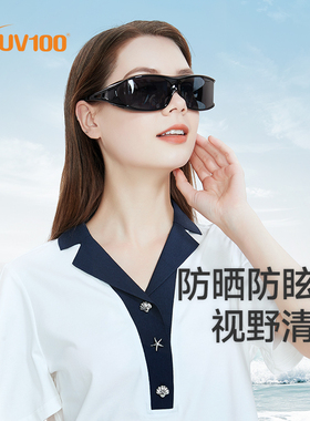 UV100太阳眼镜防紫外线男女夏骑行开车驾驶防晒时尚休闲墨镜23358