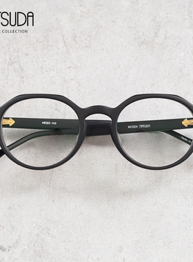 日本MATSUDA松田眼镜框男女全框板材复古粗框手工商务眼镜架1024