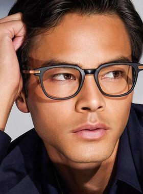 日本Masunaga增永眼镜框男纯钛超轻方框近视可配大脸眼镜架ADAGIO