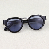 日本MATSUDA松田墨镜潮流高级感男女板材圆框防紫外线太阳镜M1037