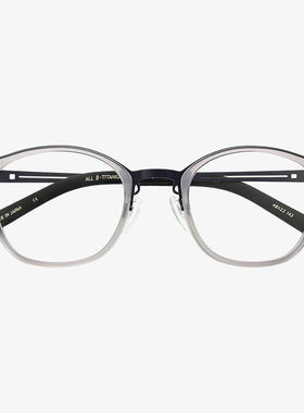 日本Onbeat眼镜框男女款纯钛超轻复古时尚全框透明手工眼镜架773H