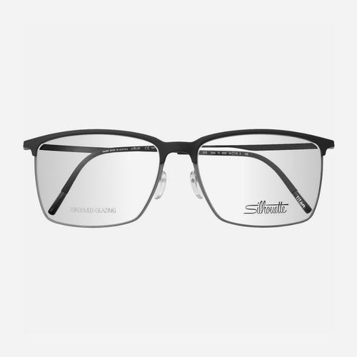 诗乐男款商务方框纯钛超轻眼镜框