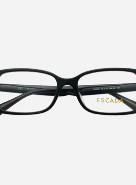 ESCADA艾斯卡达眼镜框女黑色板材全款方形女款复古大脸眼镜架6005