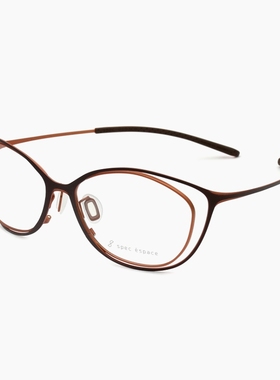 日本限量Spec Espace眼镜框女纯钛超轻潮流猫眼全框眼镜架ES2404T