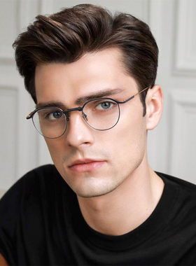 MASUNAGA日本增永眼镜框男女超轻纯钛复古小脸全框眼镜架STRATUS