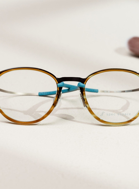日本限量Spec Espace眼镜框时尚纯钛超轻男女小脸全框眼镜ES2405T
