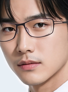 日本限定Spec Espace眼镜框男女款超轻方框纯钛近视眼镜架ES6302T