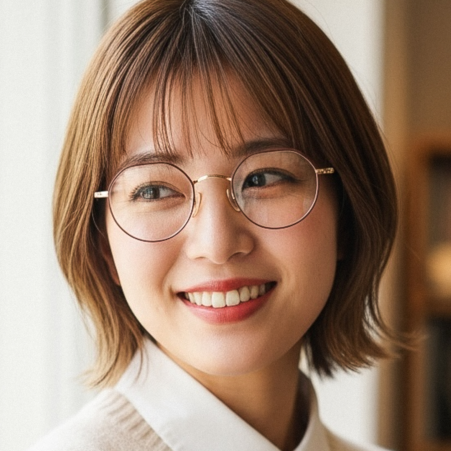 日本KameMannen超轻纯钛小框眼镜