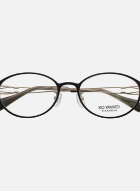 日本KIO YAMATO眼镜框女近视小脸纯钛超轻金丝小框男款眼镜架500J