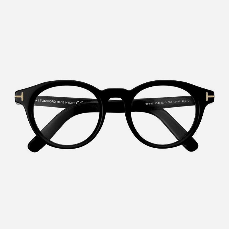 Tom Ford眼镜框全框复古黑框板材圆框商务男女款近视眼镜架TF5931