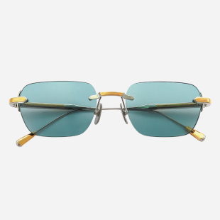 Lunetterie SABI Generale墨镜18K金镀金超轻纯钛无框太阳镜WABI