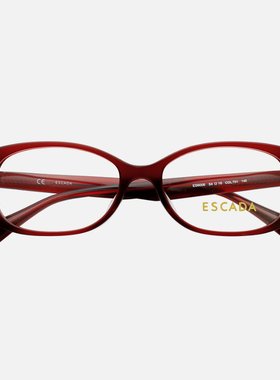 ESCADA艾斯卡达眼镜框女款板材黑色全框方框大脸时尚眼镜架6006
