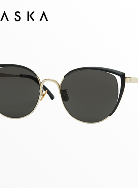韩国MASKA墨镜猫眼朴智妍同款高级感防紫外线纯钛女太阳镜XETHNIC