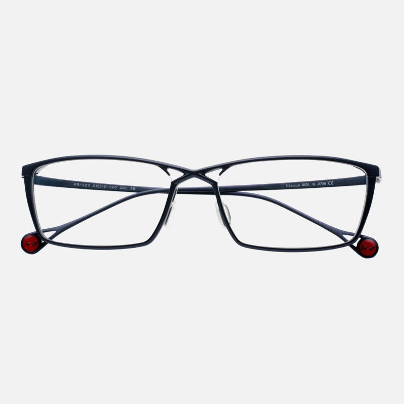 奥山清行商务大脸纯钛男眼镜框