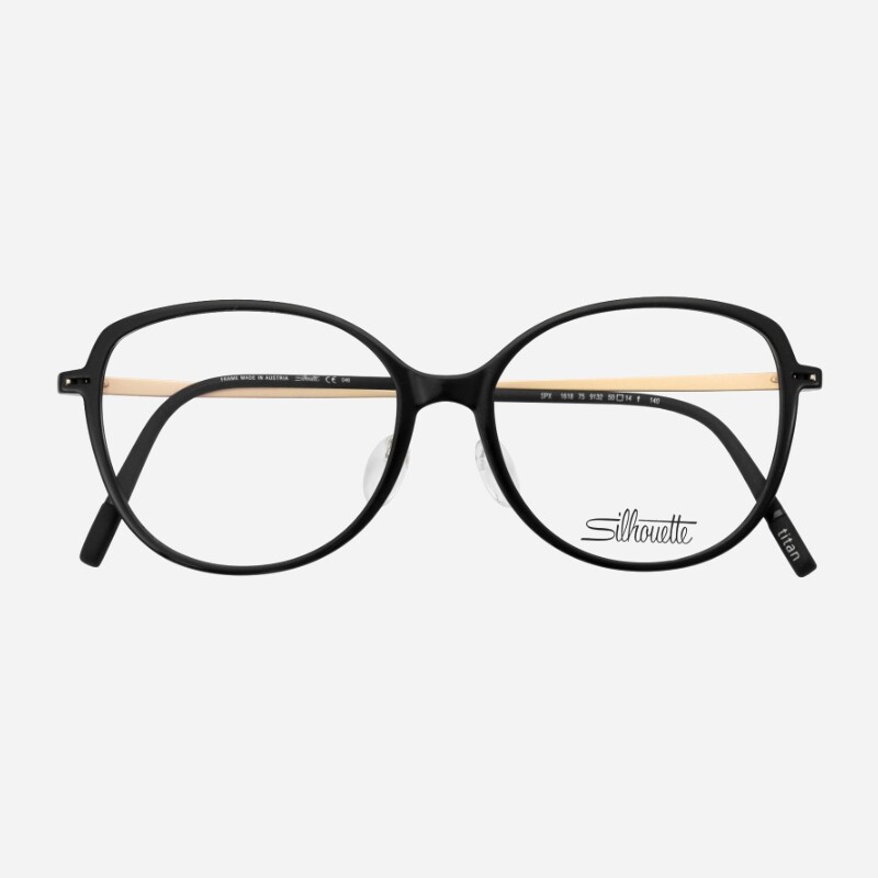 诗乐眼镜框女款纯钛超轻复古猫眼时尚全框小脸近视小框眼镜架1618