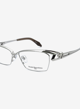 日本MASAKI松岛正树眼镜框男士斯文纯钛大框加宽方框眼镜架MF1308