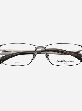 Masaki Matsushima松岛正树眼镜架大脸纯钛超轻近视眼镜框男1231