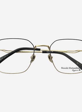 日本MASAKI松岛正树眼镜框男士款超轻大脸纯钛钛架眼镜架MFT5100