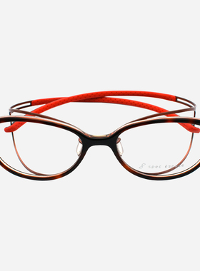 日本SPEC ESPACE手工眼镜框纯钛小脸复古防滑超轻男女眼镜架2171