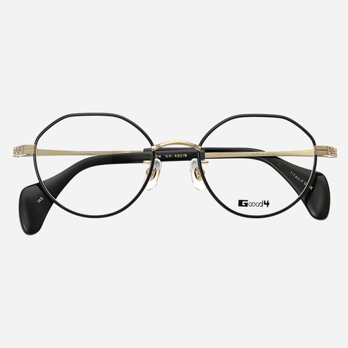 日本Goood4小脸复古圆框纯钛眼镜