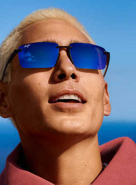 MAUI JIM茂宜睛墨镜男米卡同款偏光超轻无框LAULIMA太阳镜MJ0626S