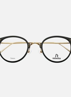 罗敦司德眼镜架男titanium纯钛小脸素颜黑框眼镜框女近视可配7079