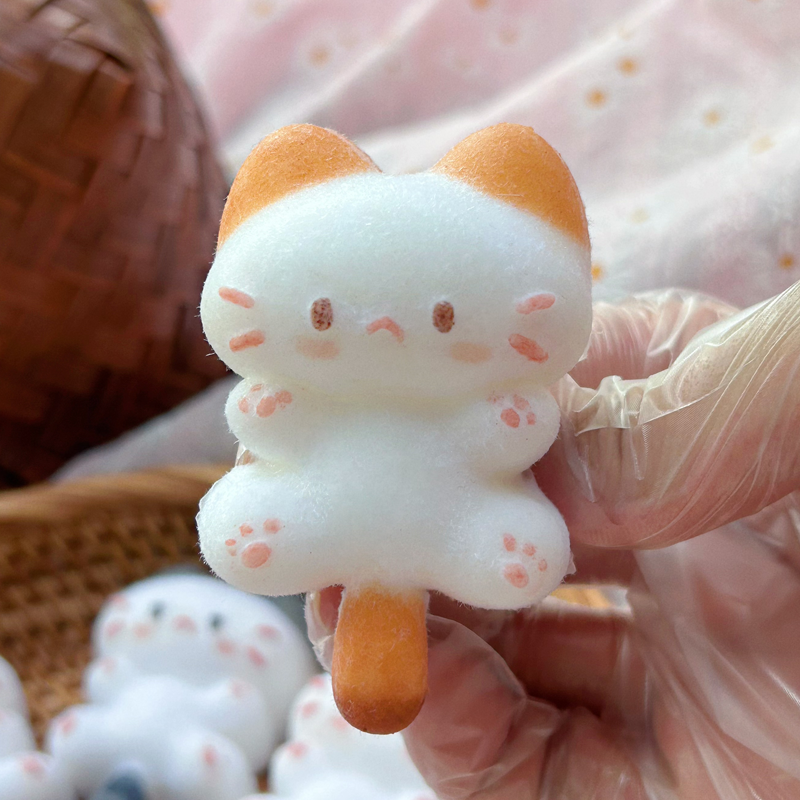 安布家原创独款小猫咪捏捏乐纯手工绘制食品级硅胶儿童解压玩具