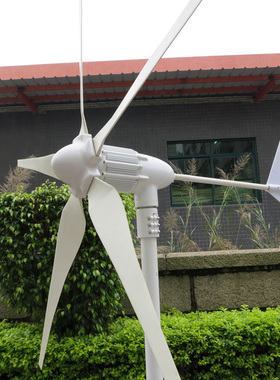 400W12v/24V微风永磁家用风力发电机组带风光互补控制器特价包邮