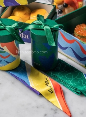 la mer 海蓝之谜丝巾礼盒 发带 包包装饰丝巾绑带 silk scarf