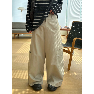 美式复古工装裤阔腿裤