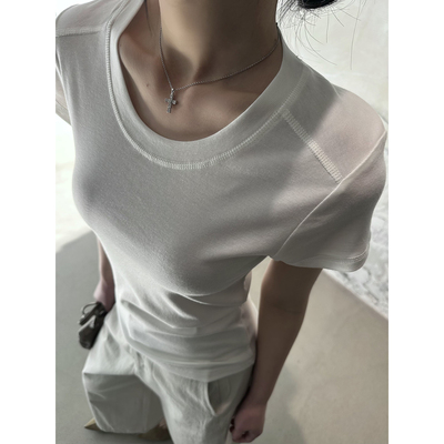 夏季韩系修身短袖T恤女