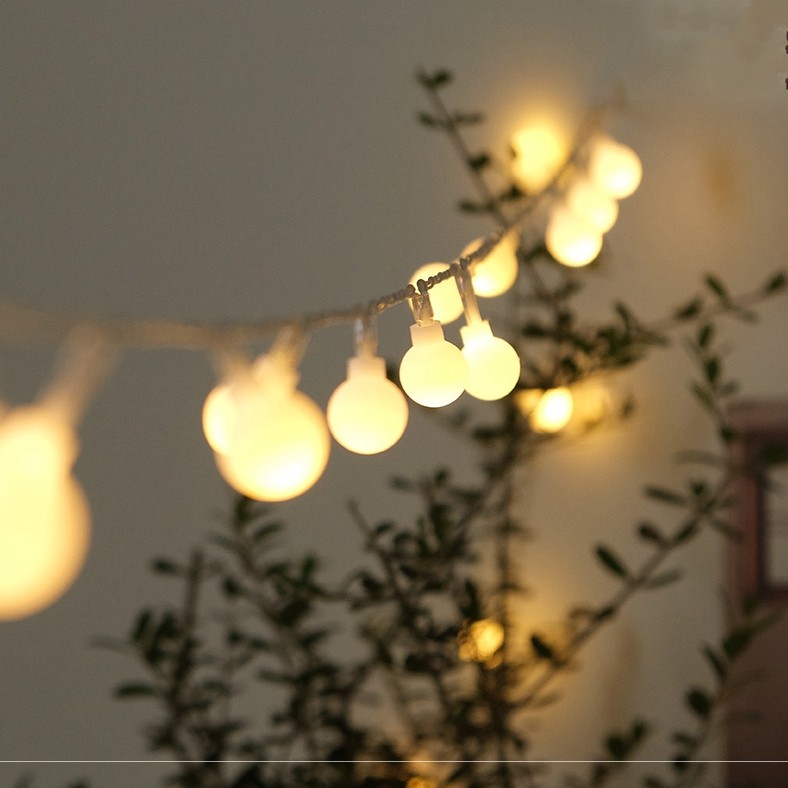 新年圣诞生日布置球球串灯