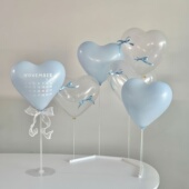 ins芭蕾风求桌面布置桌飘店庆圣诞生日婚礼节日装 饰派对气球支架