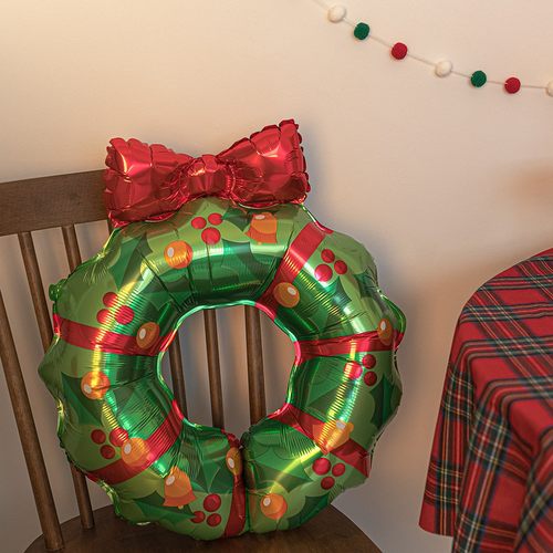 韩国圣诞节氛围布置装饰装扮派对用品花环铃铛小鹿姜饼人气球拉花