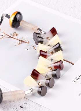 欧美日韩配饰品波普撞色树脂橙色烤漆围嘴项链设计师小众个性百搭