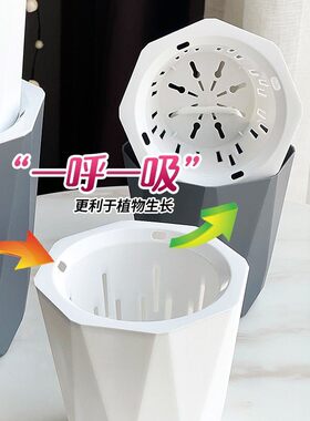 懒人自动吸水花盆绿萝专用多肉吸水花盆塑料室内家用创意自动花盆