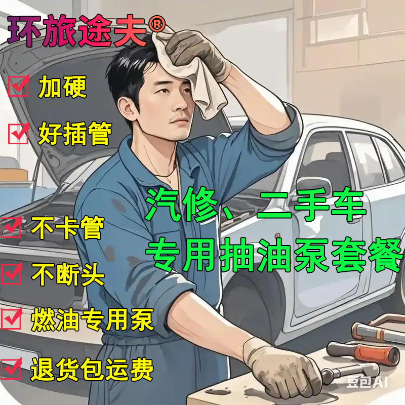 汽车维修二手车报废车专用油箱抽油套餐电动自吸抽油泵神器防盗网