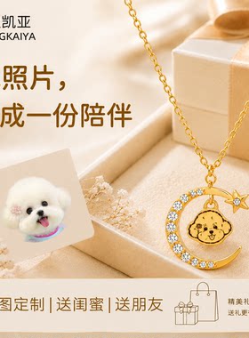 星凯亚手工宠物定制生日礼物项链