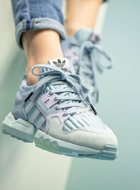 阿迪达斯ADIDAS ZX TORSION 雾霾蓝 清新男 女 跑步鞋 EF4373 现