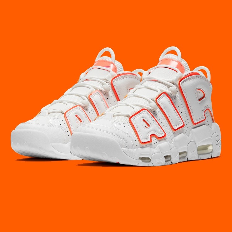 耐克nike air max uptempo 白橙 皮蓬 篮球鞋 dh4968-100 现货