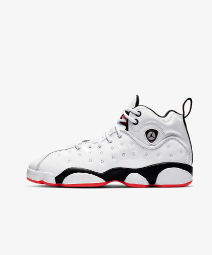air jordan jumpman team ii 女鞋820273-106  乔13兄弟纯白