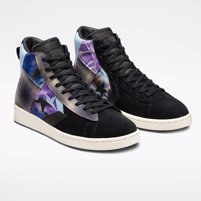 匡威converse pro leather mid 凯尔乌布雷款中帮拼接男女板鞋 现