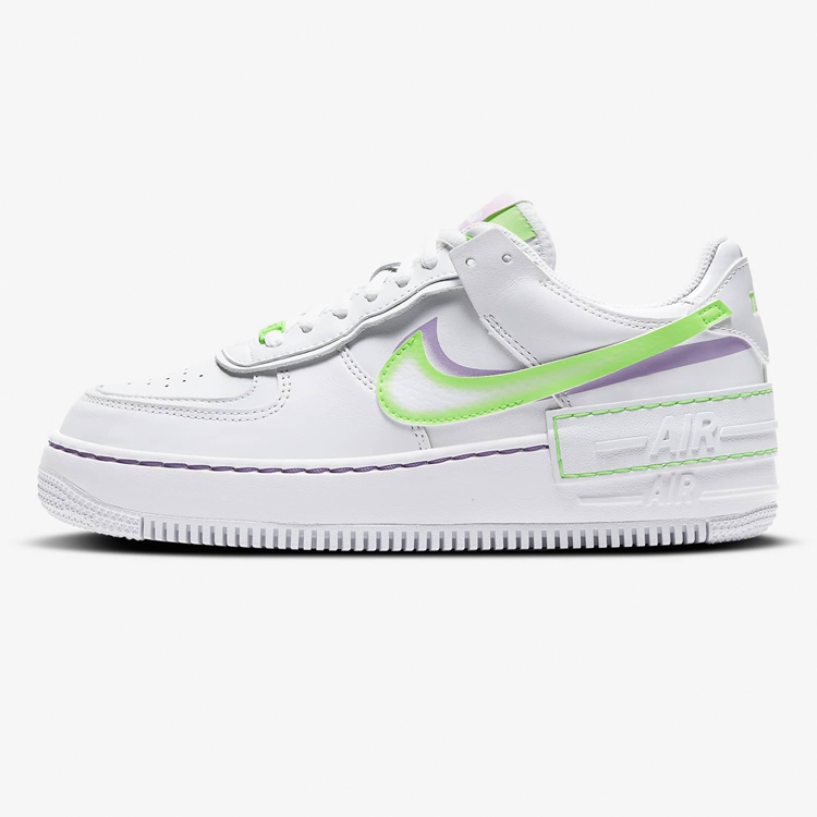 耐克Nike Air Force 1 Shadow白绿紫 解构空军一号板鞋DD9684-100 运动鞋new 板鞋 原图主图