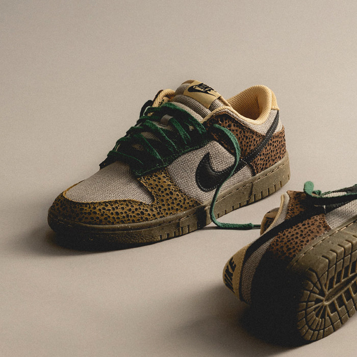 nike dunk low safari golden moss棕色石斑 休闲板鞋dx2654200现