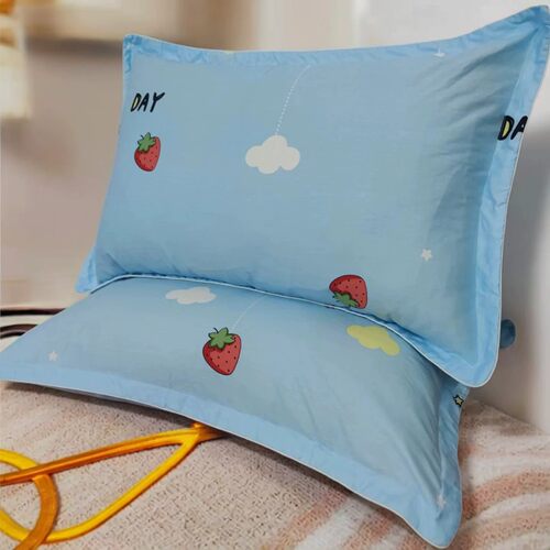 定制全棉40x60cm宽边拉链枕头套
