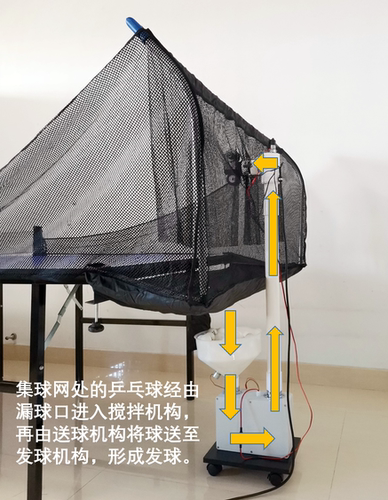 自动回收自带集球网循环发球