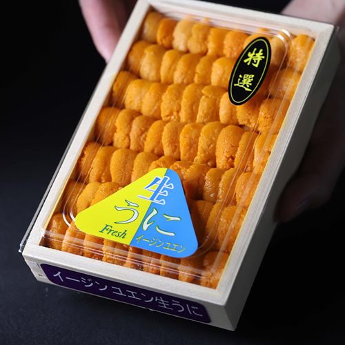 紫胆海胆肉鲜甜刺身马粪胆