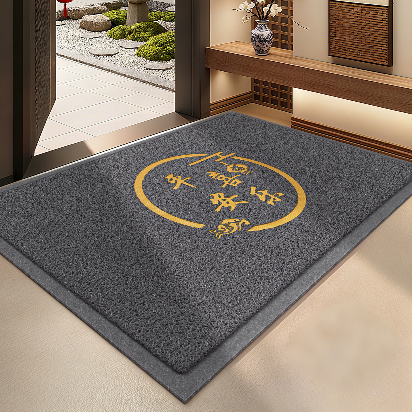 大门口进门丝圈脚垫入户门防滑耐磨地垫进门除尘门垫平安喜乐地毯,居家布艺,入户地垫,淘宝优惠券,粉丝福利购,淘宝优惠卷